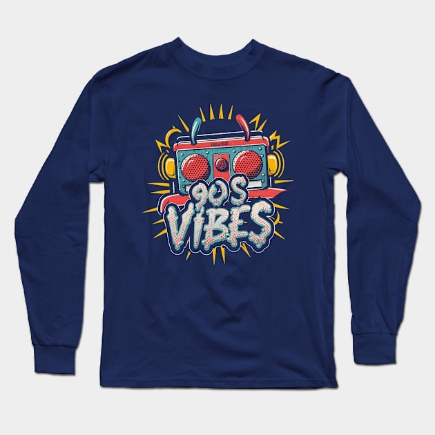 90s vibes Long Sleeve T-Shirt by Ridzdesign